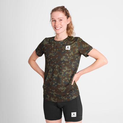 ランニングTシャツ OWRSS31c1048 W Camo Combat T-shirt - Brown Aop [レディーズ]