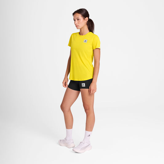ランニングTシャツ OWRSS60c1052 W Reactive Flow T-shirt - Yellow Reactive Aop [レディーズ]