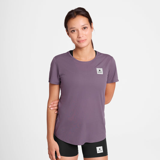 ランニングTシャツ OWRSS60c1053 W Reactive Flow T-shirt - Purple Reactive Aop [レディーズ]