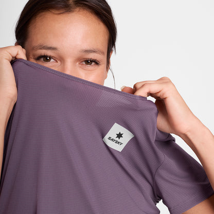 ランニングTシャツ OWRSS60c1053 W Reactive Flow T-shirt - Purple Reactive Aop [レディーズ]