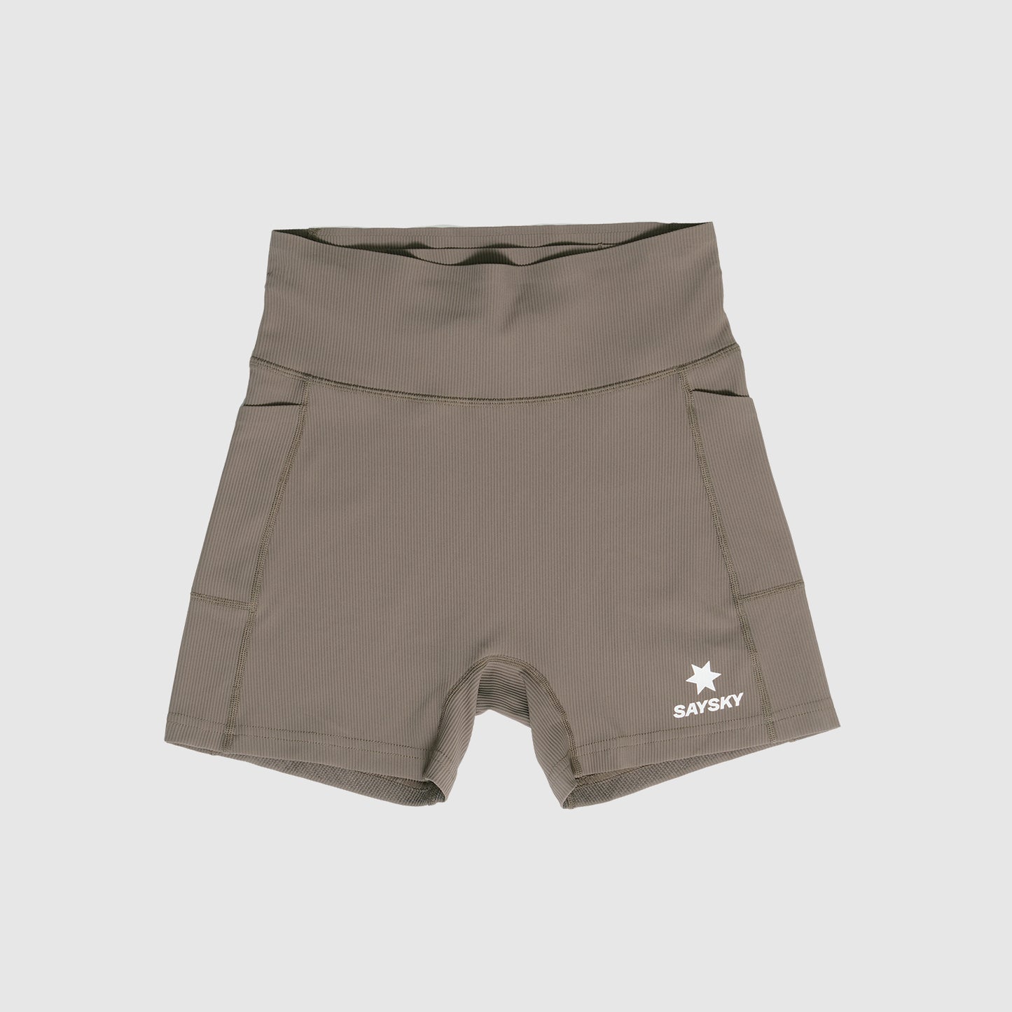 ランニングタイツ OWRST22c714 W Combat+ Rib Short Tights 4inch - Taupe [レディーズ]