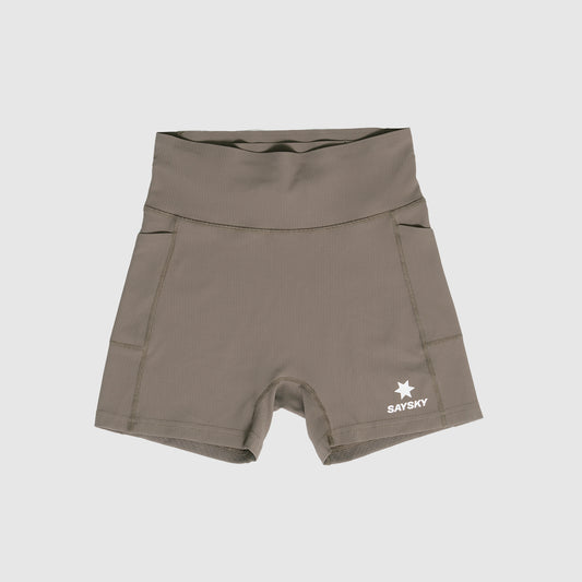 ランニングタイツ OWRST22c714 W Combat+ Rib Short Tights 4inch - Taupe [レディーズ]