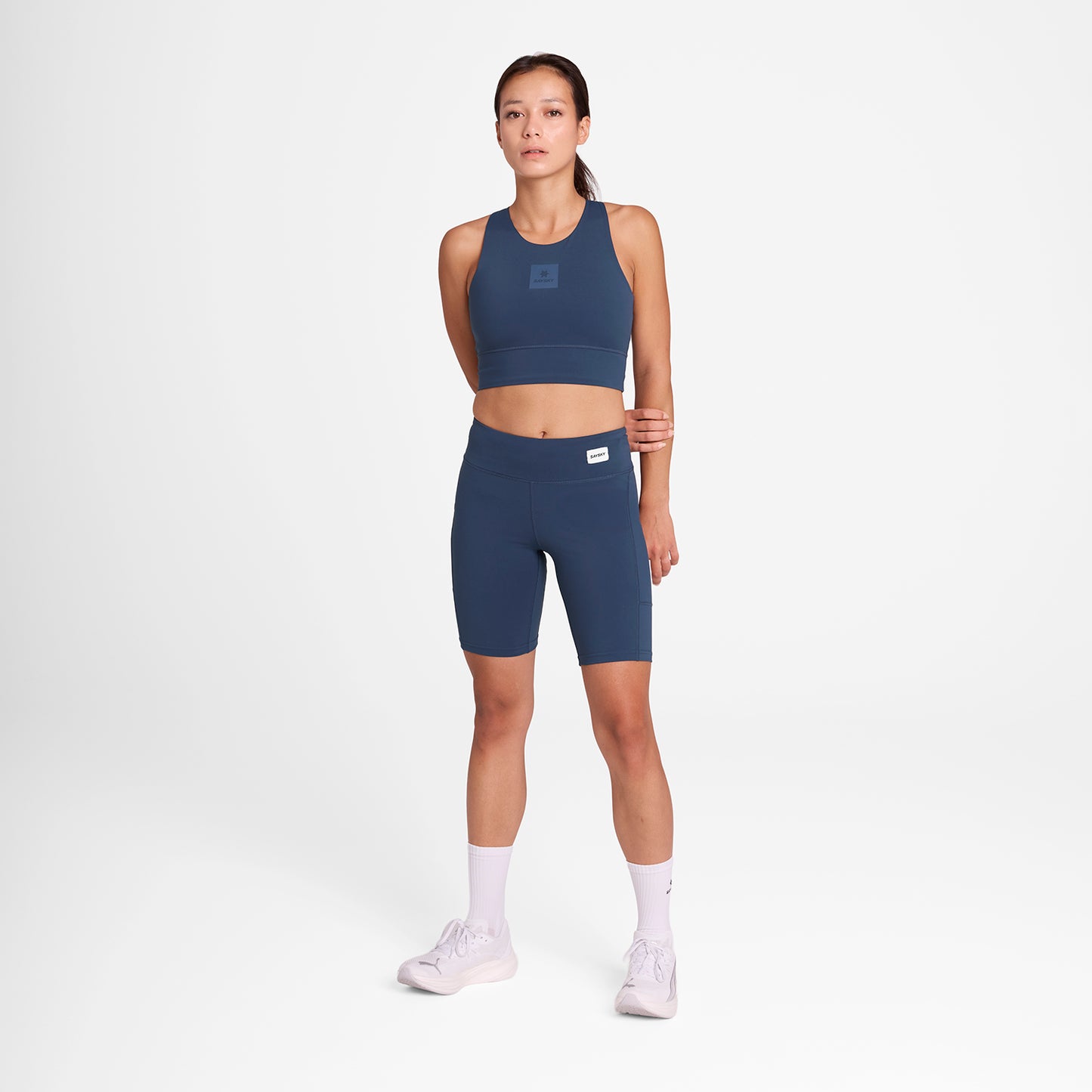 モーションタイツ OWRST50c222 W Motion+ Short Tights 9inch - Blue [レディーズ]