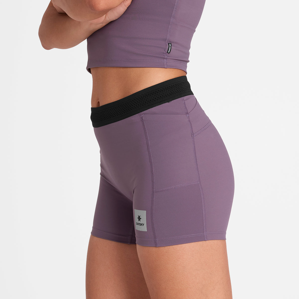 ショートタイツ OWRST62c711 Wmns Flow+ Race Short Tights 4inch - Purple [レディーズ]