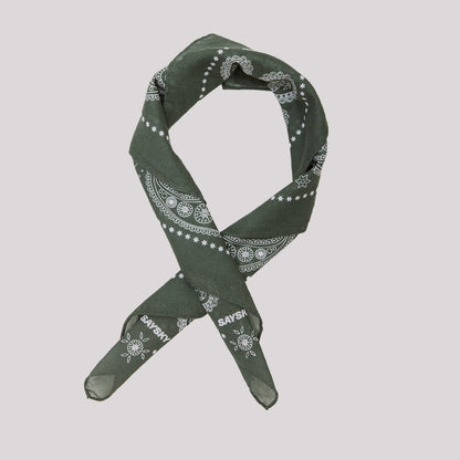 スカーフ MUASC03c301 Paisley Scarf - Green [ユニセックス]