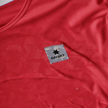 レースシングレット NMRSI60c1037 Reactive Flow Singlet - Red Aop [メンズ]