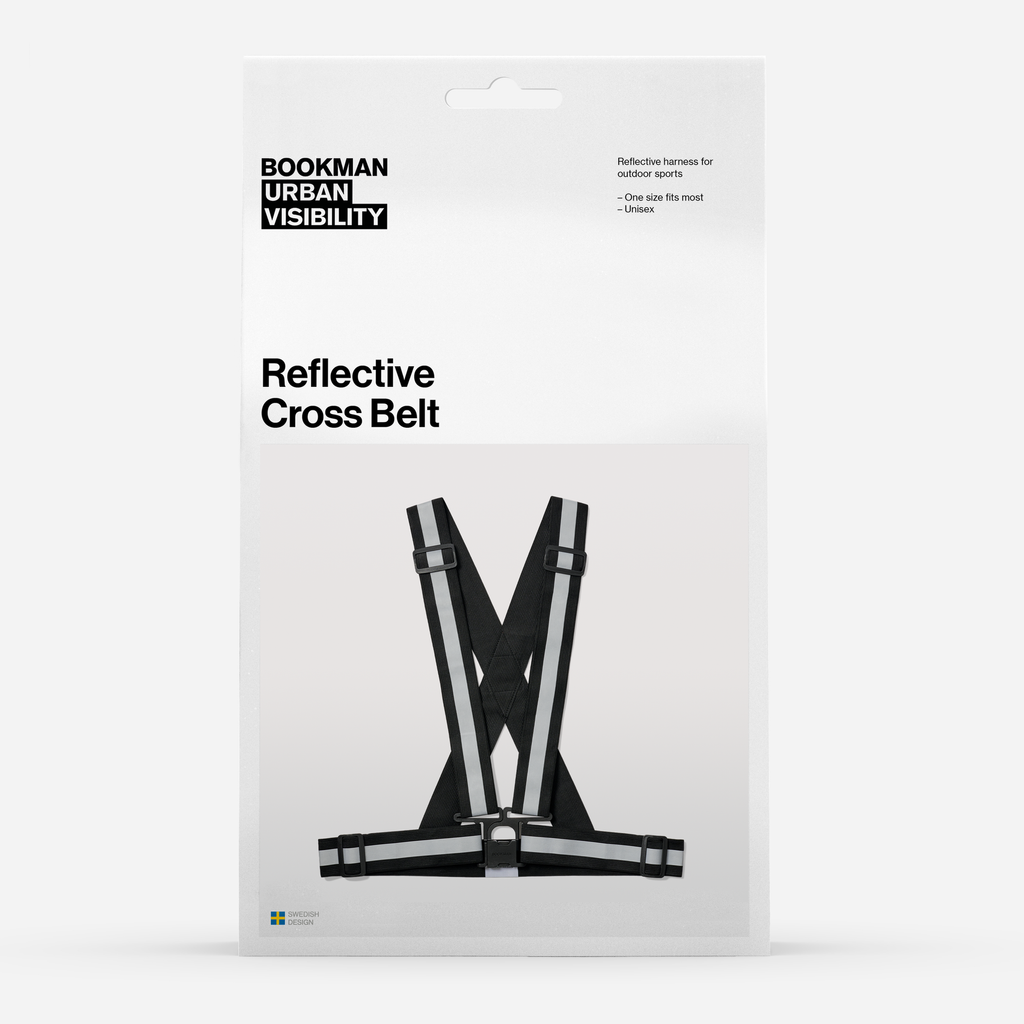 リフレクター BM-608 Reflective Cross Belt - Black