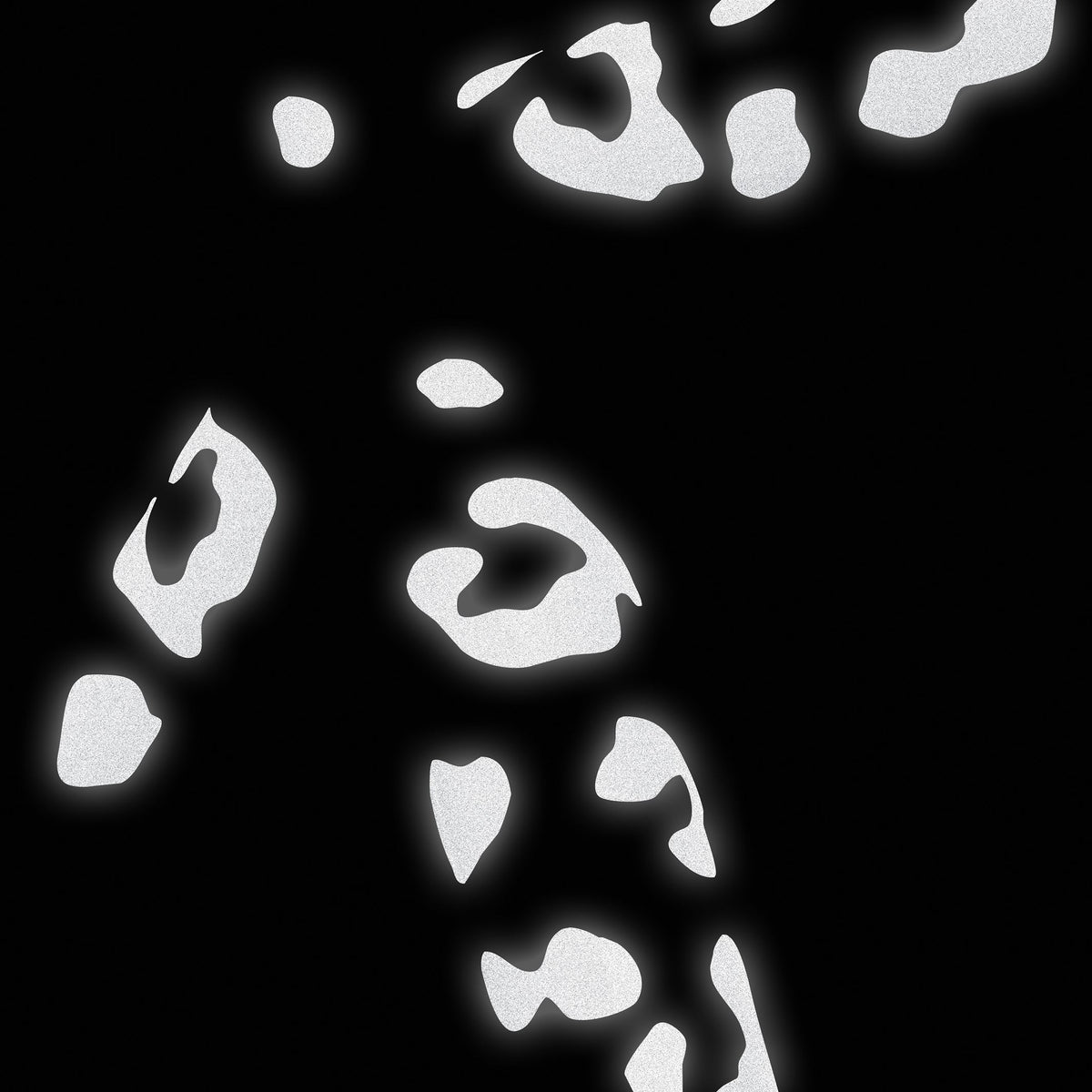 リフレクター BM-347 Reflective-stickers-leopard-print リフレクティブステッカー（豹柄） Reflective Stickers Leopard Print - Black