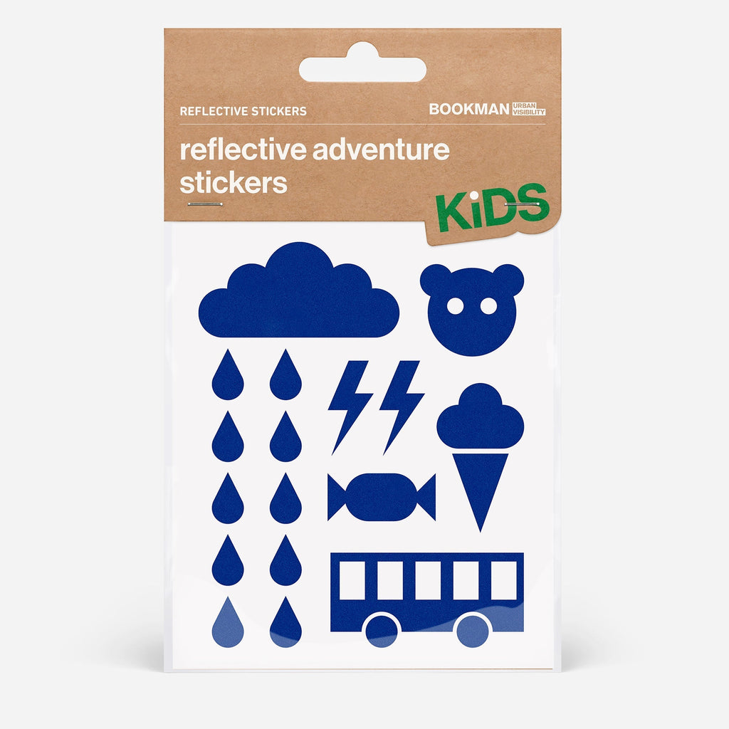 リフレクター BM-491 Reflective-stickers-adventure リフレクティブステッカー（アドベンチャー） Reflective Stickers Adventure - Blue