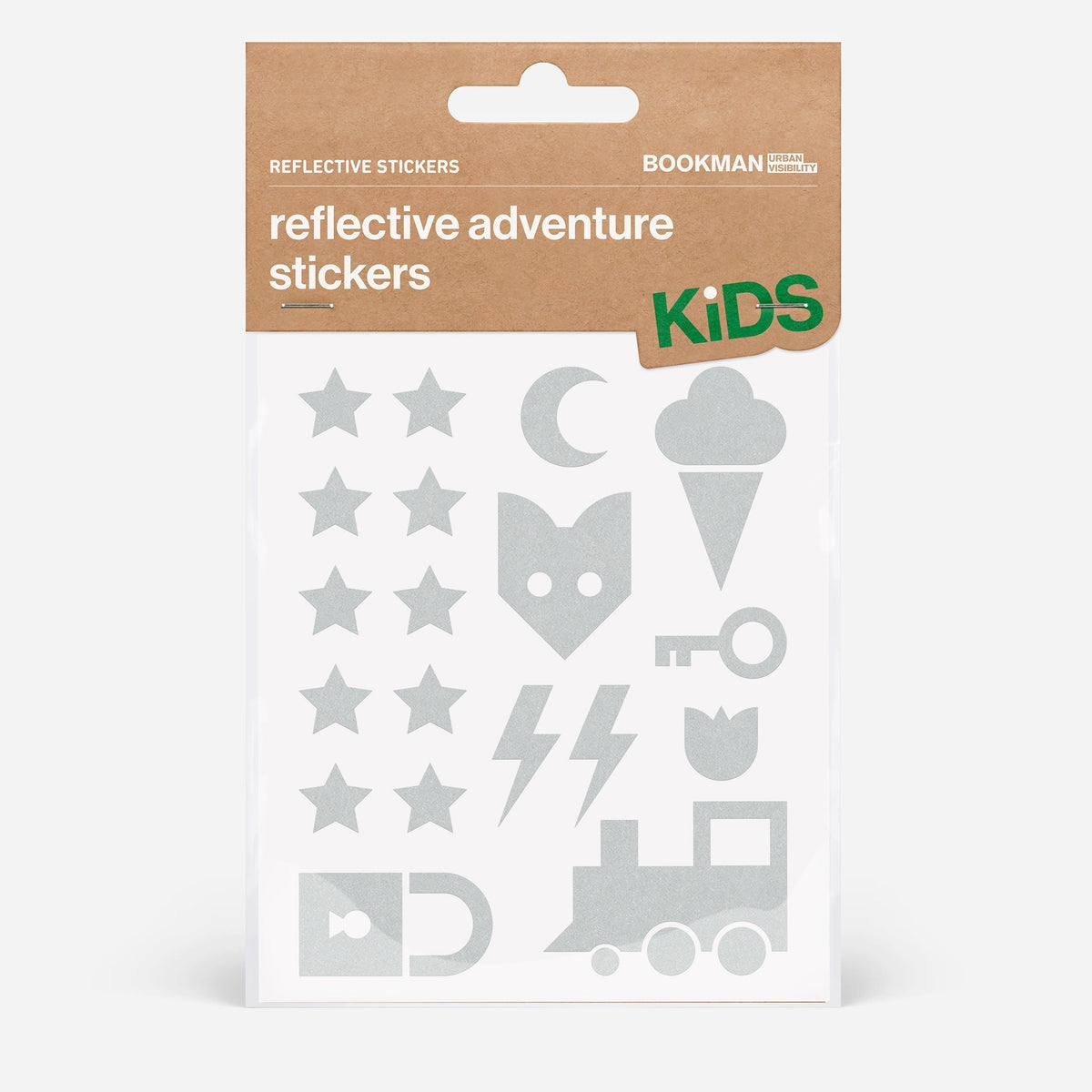 リフレクター BM-488 Reflective-stickers-adventure リフレクティブステッカー（アドベンチャー） Reflective Stickers Adventure - White