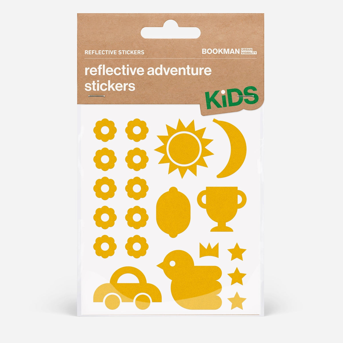 リフレクター BM-489 Reflective-stickers-adventure リフレクティブステッカー（アドベンチャー） Reflective Stickers Adventure - Yellow