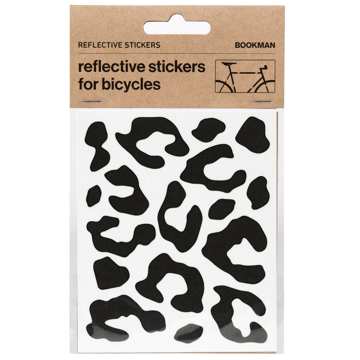 リフレクター BM-347 Reflective-stickers-leopard-print リフレクティブステッカー（豹柄） Reflective Stickers Leopard Print - Black