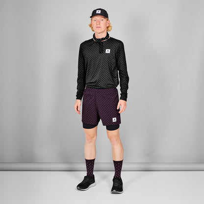 ソックス MUASO302c708 Polka Reflective Combat Socks 300 - Purple [ユニセックス]