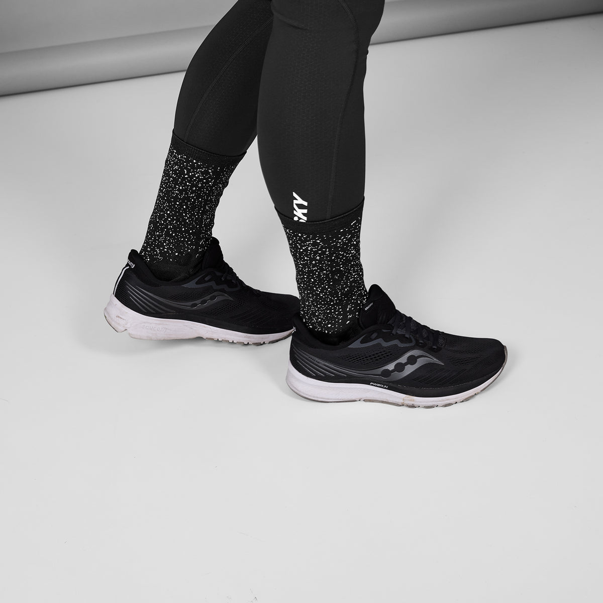 ランニングソックス SA80006c901 Reflective Combat High Socks - Black [ユニセックス]