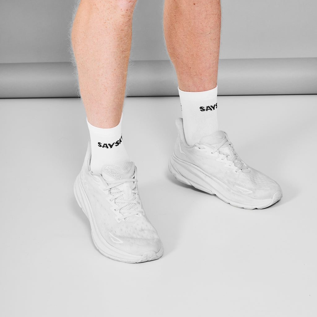 ランニングソックス SA80007c101 Combat Quarter Socks - White [ユニセックス]