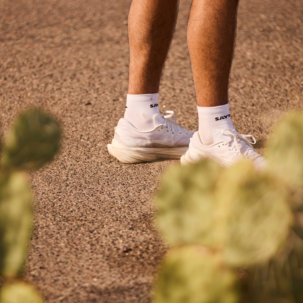 ランニングソックス SA80007c101 Combat Quarter Socks - White [ユニセックス]
