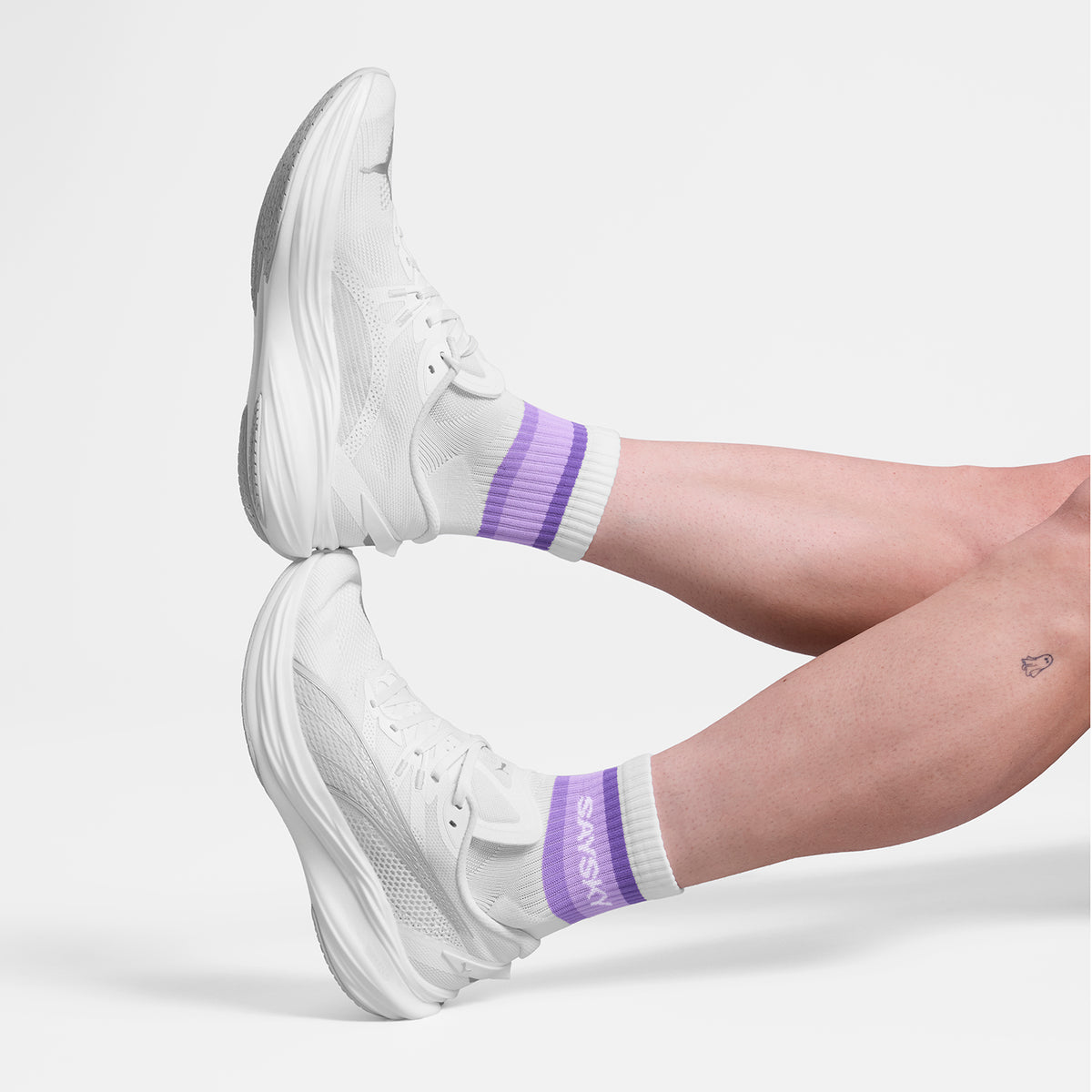 ランニングソックス SA80013c715 Pace Quarter Socks - Purple [ユニセックス]