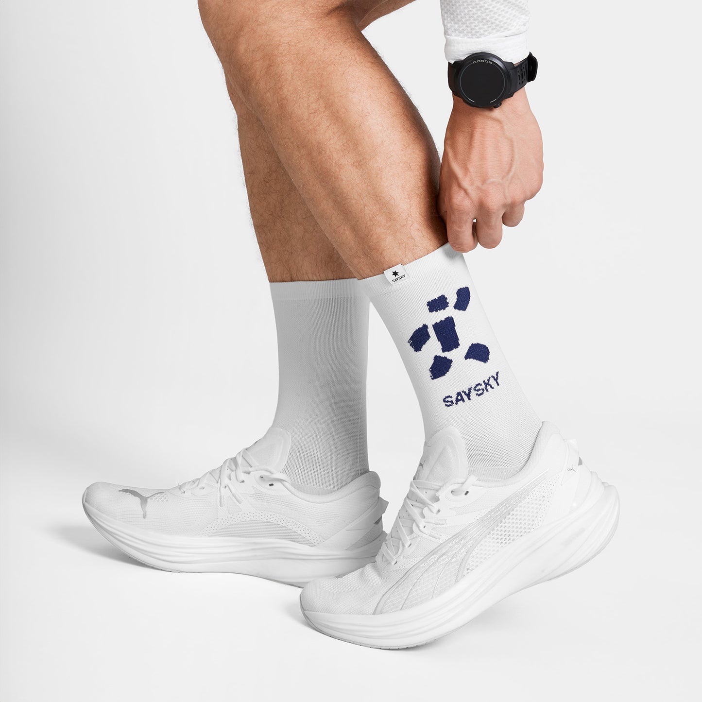 ランニングソックス SA80022c101 Combat High Socks - White [メンズ]
