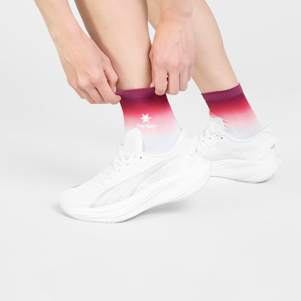 ランニングソックス SA80023c513 Combat Quarter Socks - Red [ユニセックス]