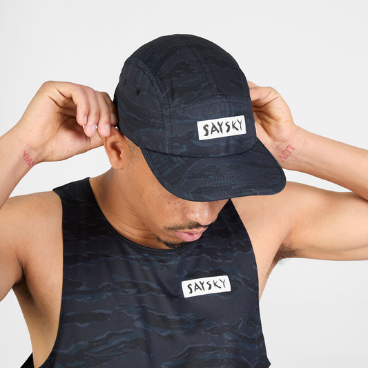 ランニングキャップ SA85004c1080 Combat Cap - Black Camo [ユニセックス]
