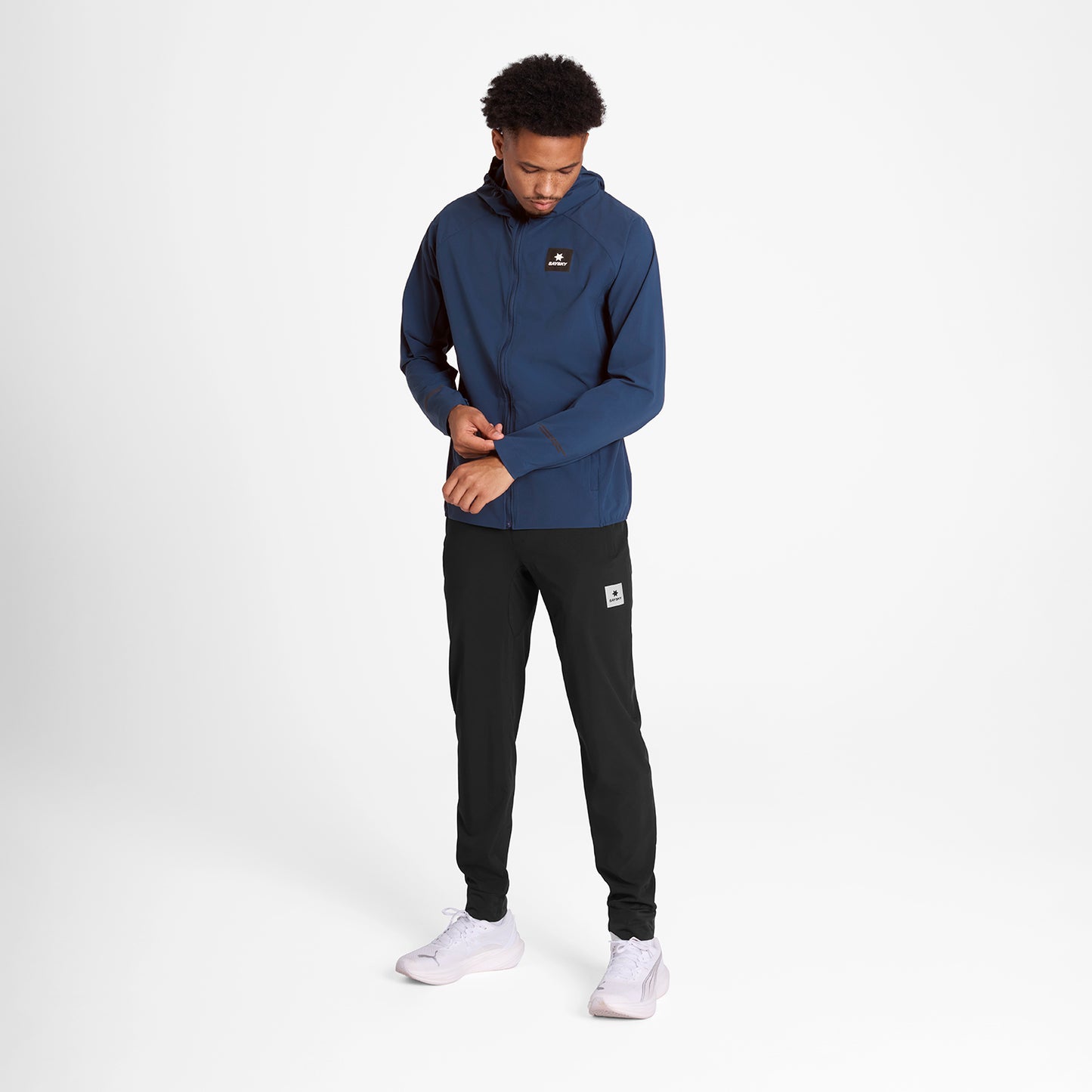 ランニングジャケット SM10001c210 Clean Pace Flex Hooded Jacket - Blue [メンズ]