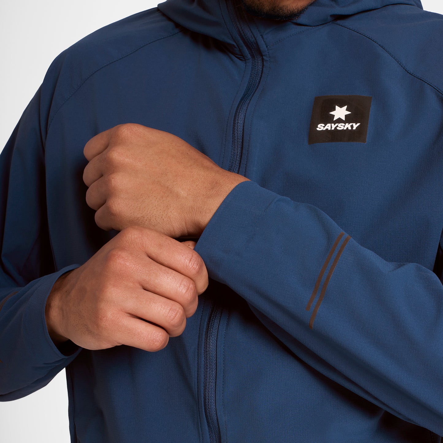 ランニングジャケット SM10001c210 Clean Pace Flex Hooded Jacket - Blue [メンズ]