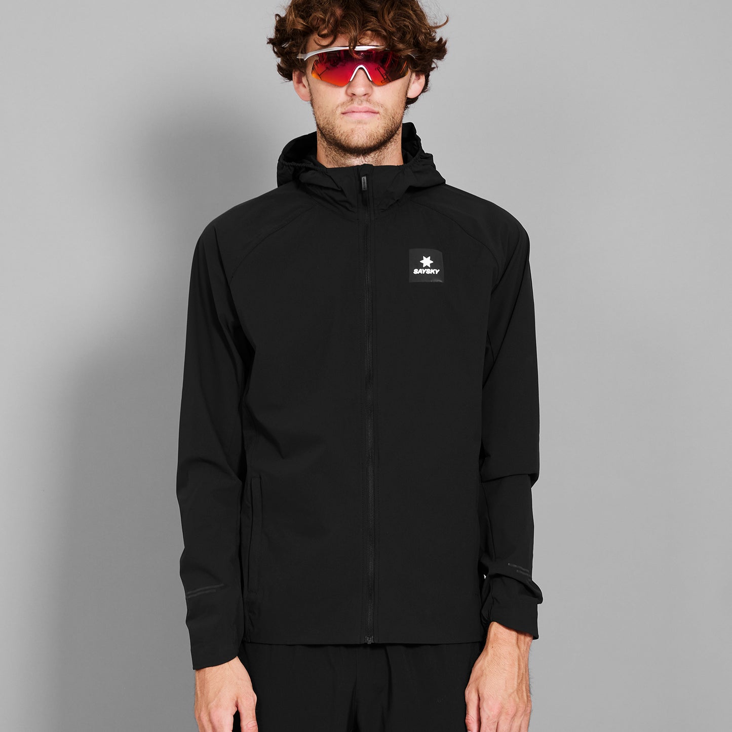 ランニングジャケット SM10001c901 Clean Pace Flex Hooded Jacket - Black [メンズ]