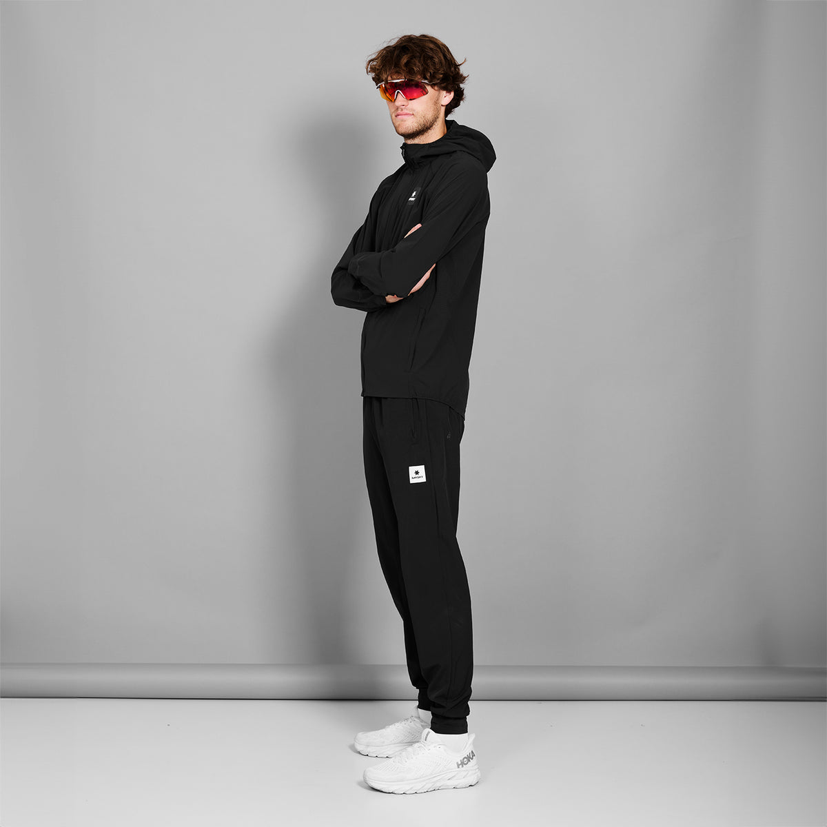 ランニングジャケット SM10001c901 Clean Pace Flex Hooded Jacket - Black [メンズ]