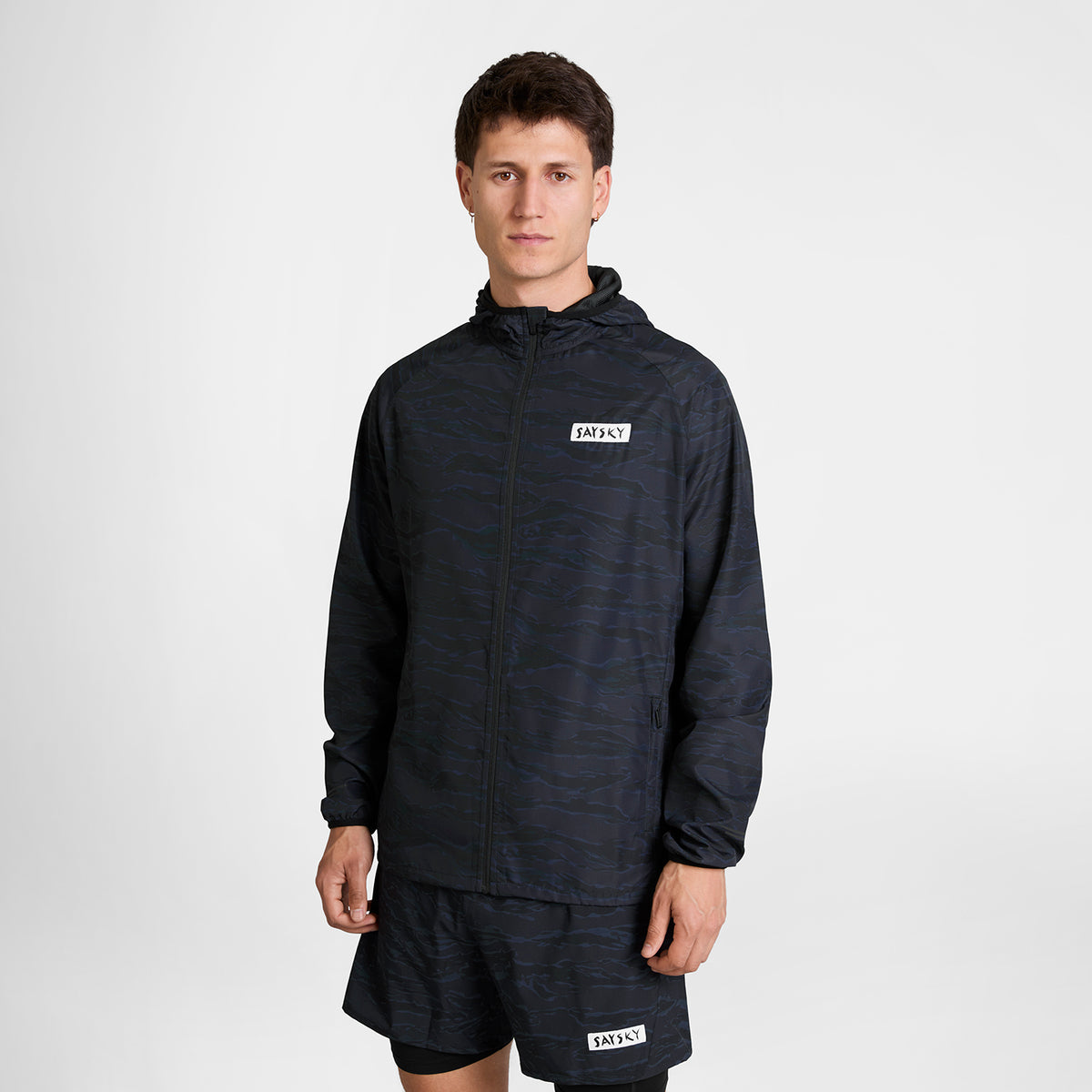 ランニングジャケット SM10006c1080 Tiger Pace Jacket - Black Camo [メンズ]