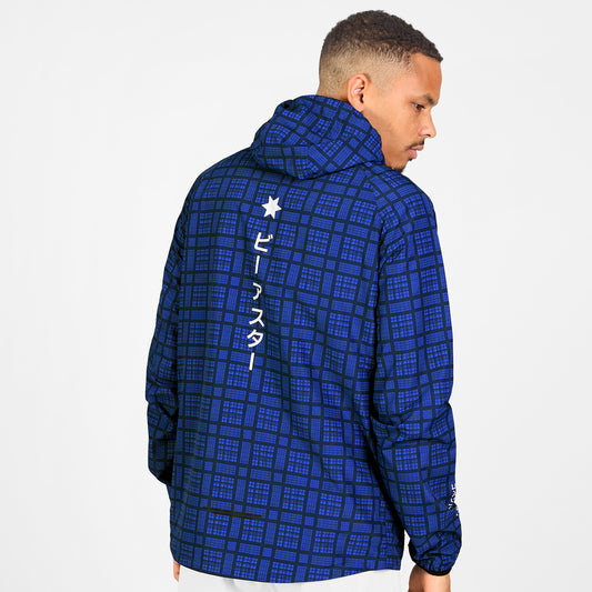 ランニングジャケット SM10019c1077 Checker Pace Jacket - Blue Checker [メンズ]
