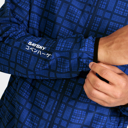 ランニングジャケット SM10019c1077 Checker Pace Jacket - Blue Checker [メンズ]