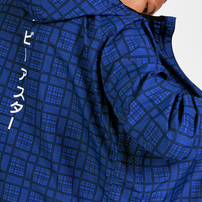 ランニングジャケット SM10019c1077 Checker Pace Jacket - Blue Checker [メンズ]