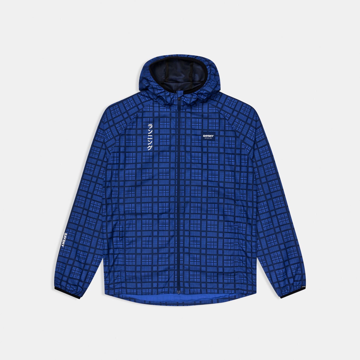 ランニングジャケット SM10019c1077 Checker Pace Jacket - Blue Checker [メンズ]