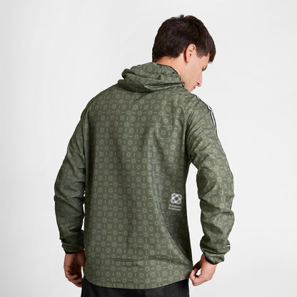ランニングジャケット SM10020c1079 Couture Pace Jacket - Green Aop [メンズ]