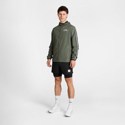 ランニングジャケット SM10020c1079 Couture Pace Jacket - Green Aop [メンズ]