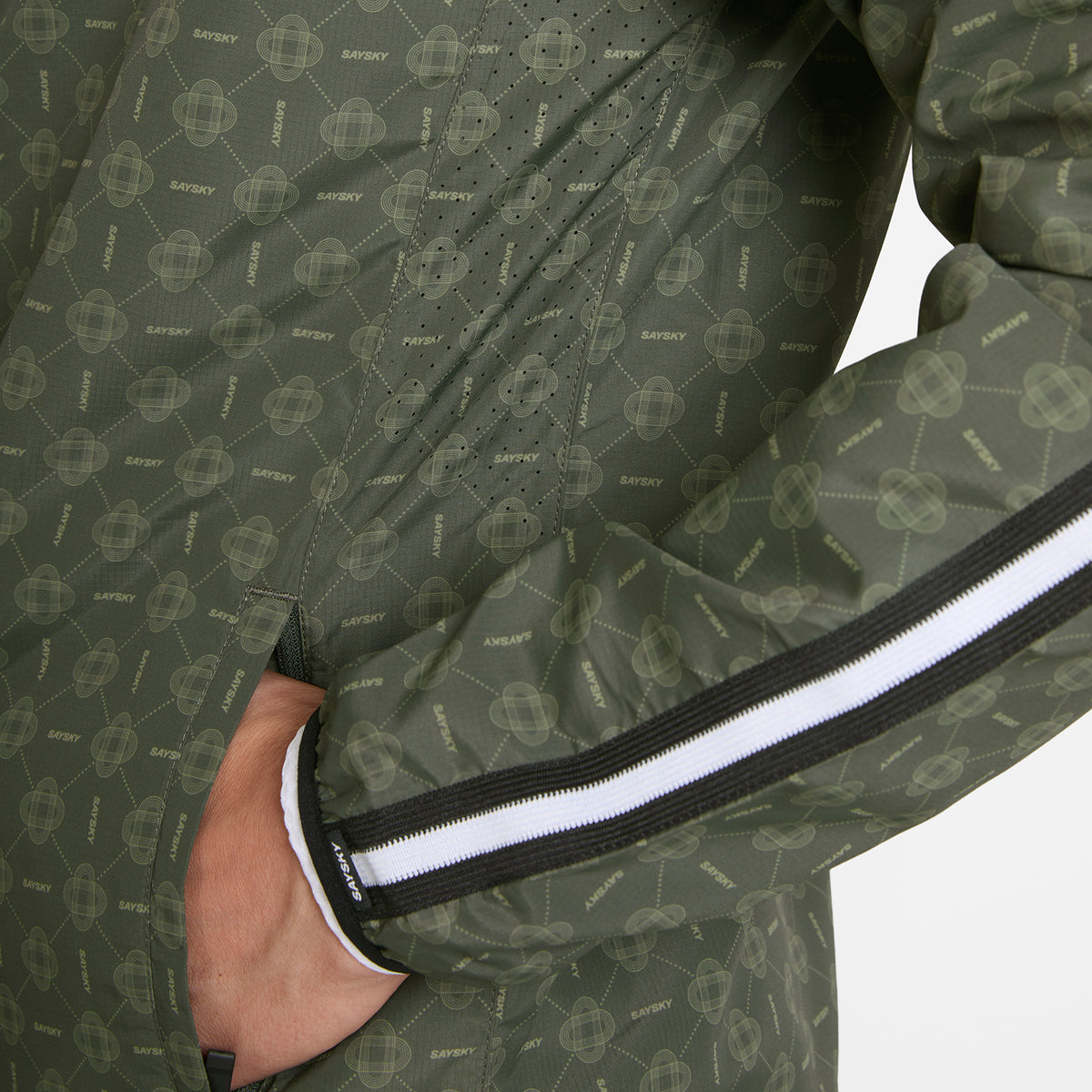 ランニングジャケット SM10020c1079 Couture Pace Jacket - Green Aop [メンズ]