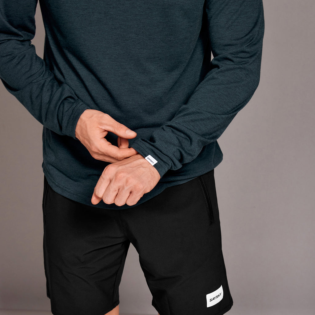 モーションTシャツ（ロングスリーブ） SM20001c6001 Clean Motion Long Sleeve - Grey [メンズ]