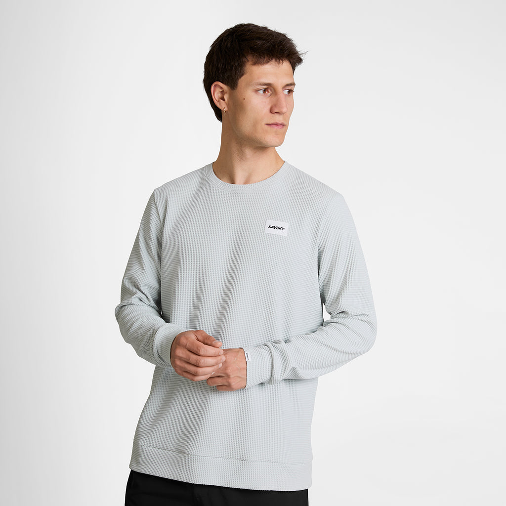 モーションTシャツ（ロングスリーブ） SM20002c610 Motion Waffle Long Sleeve - Grey [メンズ]