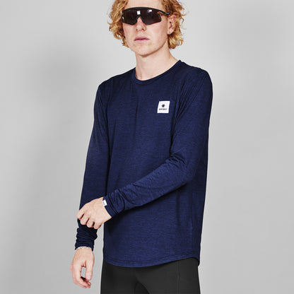 ランニングTシャツ（ロングスリーブ） SM20004c2001 Clean Pace Long Sleeve - Blue [メンズ]