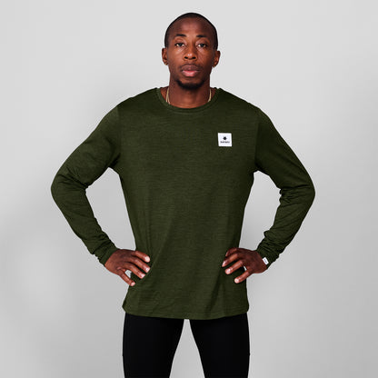 ランニングTシャツ（ロングスリーブ） SM20004c3001 Classic Pace Long Sleeve - Green [メンズ]