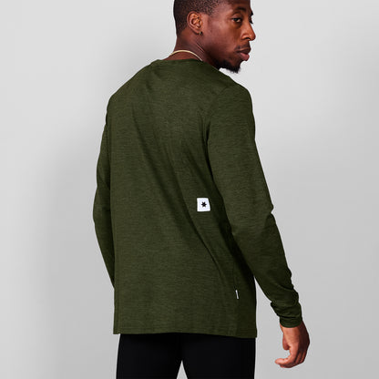 ランニングTシャツ（ロングスリーブ） SM20004c3001 Classic Pace Long Sleeve - Green [メンズ]