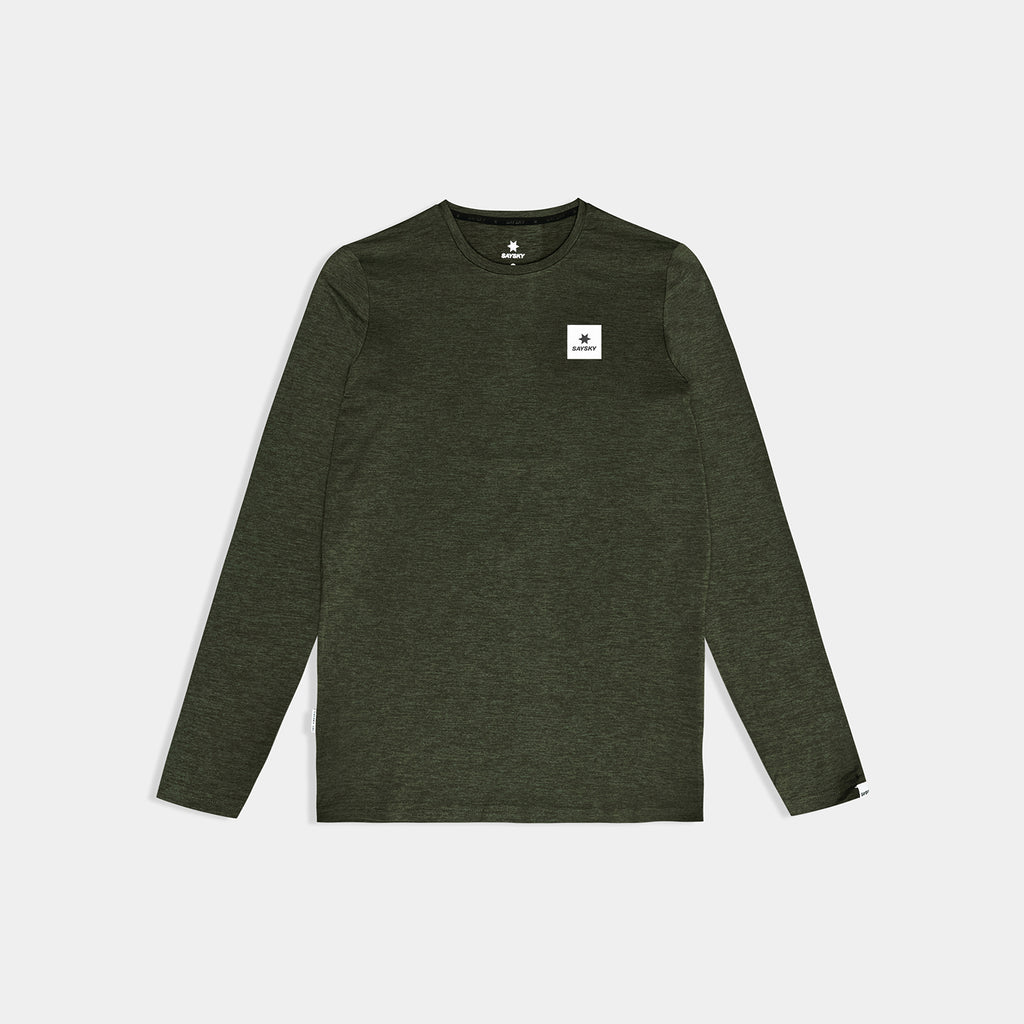ランニングTシャツ（ロングスリーブ） SM20004c3001 Classic Pace Long Sleeve - Green [メンズ]