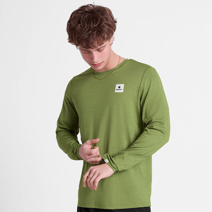 ランニングTシャツ（ロングスリーブ） SM20004c3011 Clean Pace Long Sleeve - Green [メンズ]