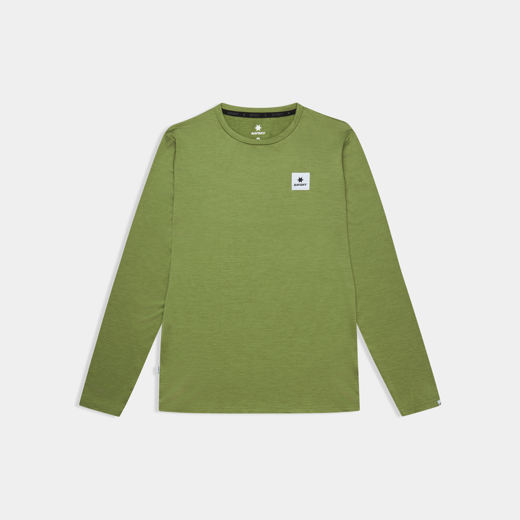ランニングTシャツ（ロングスリーブ） SM20004c3011 Clean Pace Long Sleeve - Green [メンズ]
