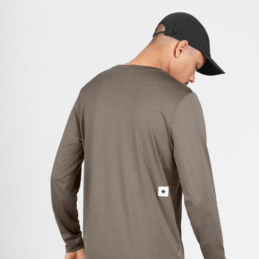 ランニングTシャツ（ロングスリーブ） SM20004c8005 Clean Pace Long Sleeve - Taupe [メンズ]