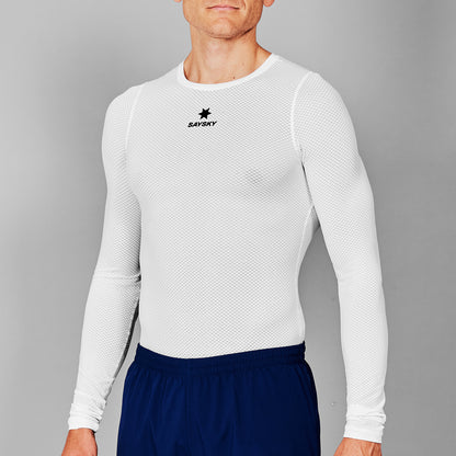 ベースレイヤー SM20005c101 Mesh Base Layer Longsleeve - White [メンズ]