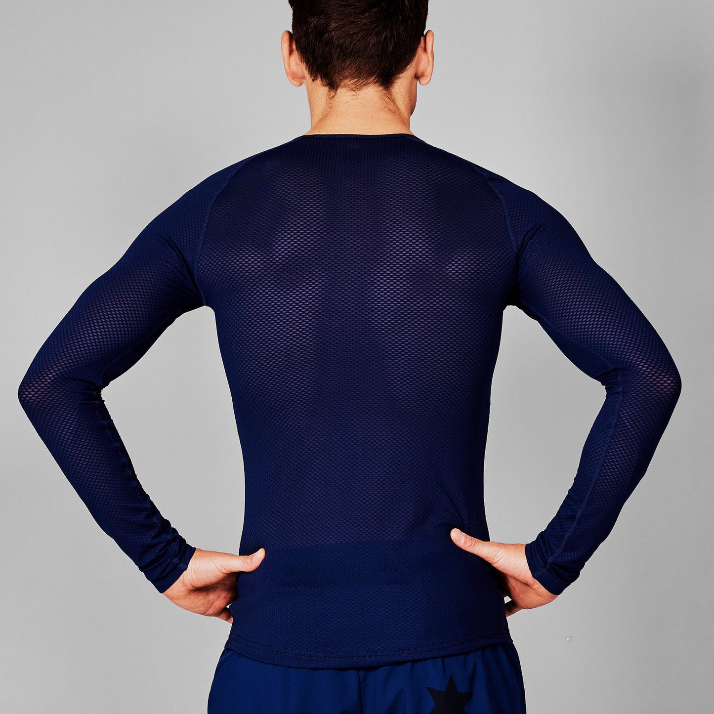 ベースレイヤー SM20005c201 Mesh Base Layer Longsleeve - Blue [メンズ]