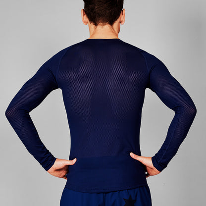 ベースレイヤー SM20005c201 Mesh Base Layer Longsleeve - Blue [メンズ]