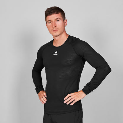 ベースレイヤー（ロングスリーブ） SM20005c901 Mesh Base Layer Longsleeve - Black [メンズ]