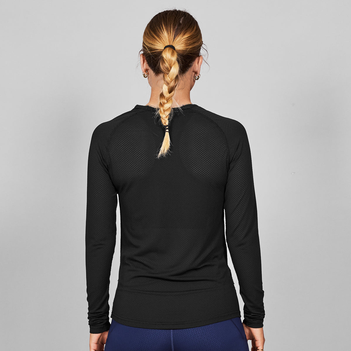 ベースレイヤー（ロングスリーブ） SM20005c901 Mesh Base Layer Longsleeve - Black [メンズ]